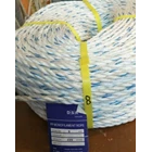 PP 8mm Blue Spot White Nylon Mine Rope (@1 Roll )  3