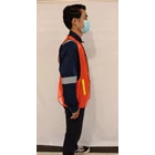 Orange Color Mesh Safety Vest  1
