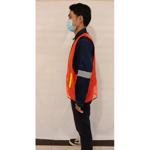 Orange Color Mesh Safety Vest 