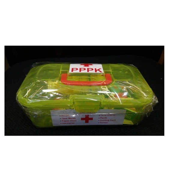 Transparent Yellow First Aid Medical Box