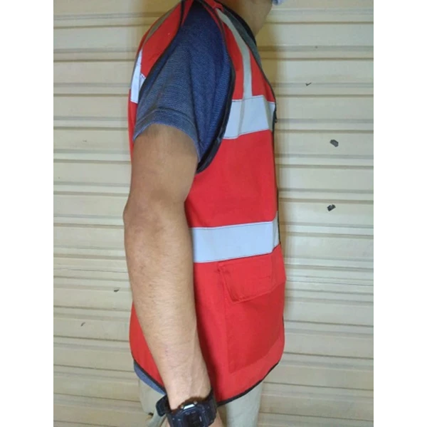Rompi Safety drill  2 kantong merah