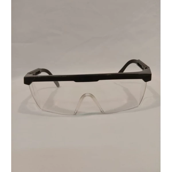 Kacamata Safety Kotak Clear List Hitam