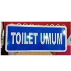 Safety Sign Aluminium Toilet Umum  1