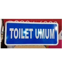 Safety Sign Aluminium Toilet Umum 