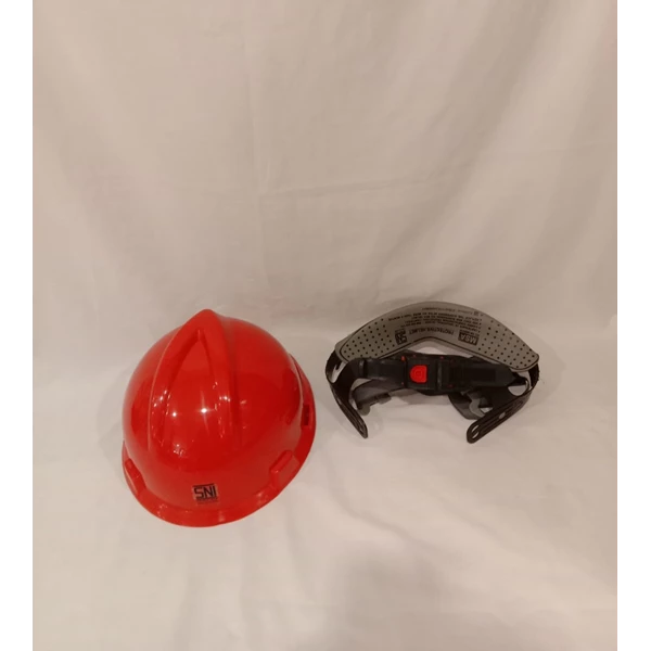 Helm Proyek MSA Lokal Merah SNI Dalaman Selot
