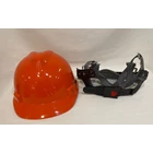 Helm Proyek MSA Orange SNI Dalaman Selot 4