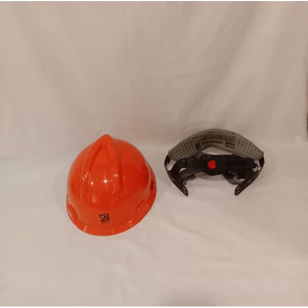 Helm Proyek MSA Orange SNI Dalaman Selot