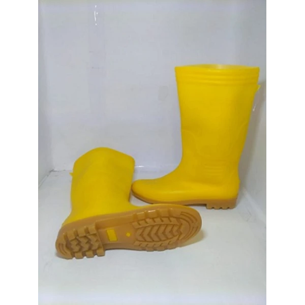 sepatu boot Merk ando Warna kuning