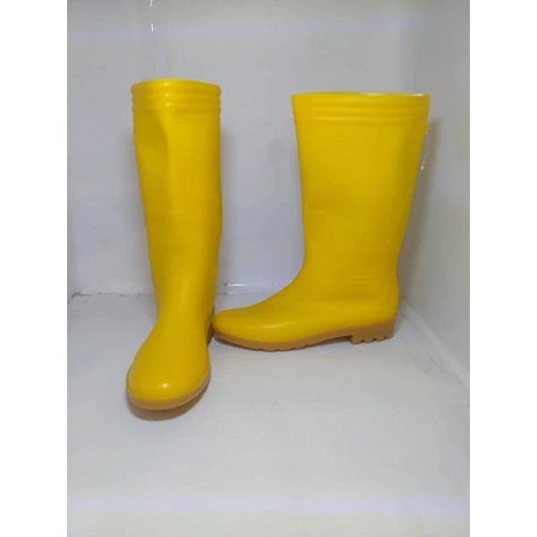 sepatu boot Merk ando Warna kuning