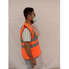 Orange 2 Pockets Drill Vest 2