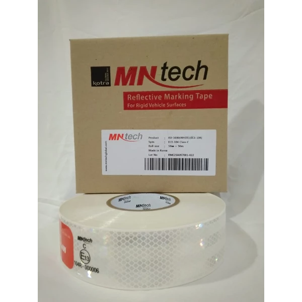 White MnTech Reflective Marking tape
