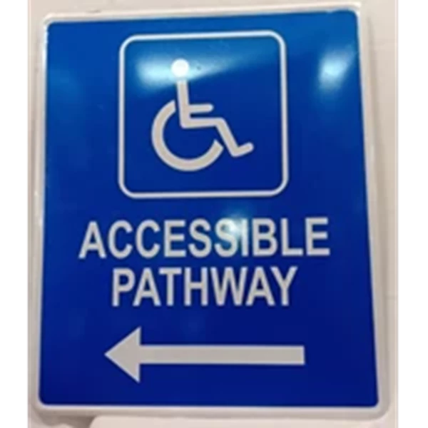 Accessible Pathway Warning Sign 50x60 