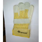 Yellow Leather Safeguard Brand Gloves  2