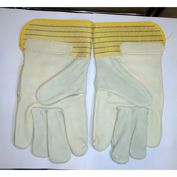 Yellow Leather Safeguard Brand Gloves 