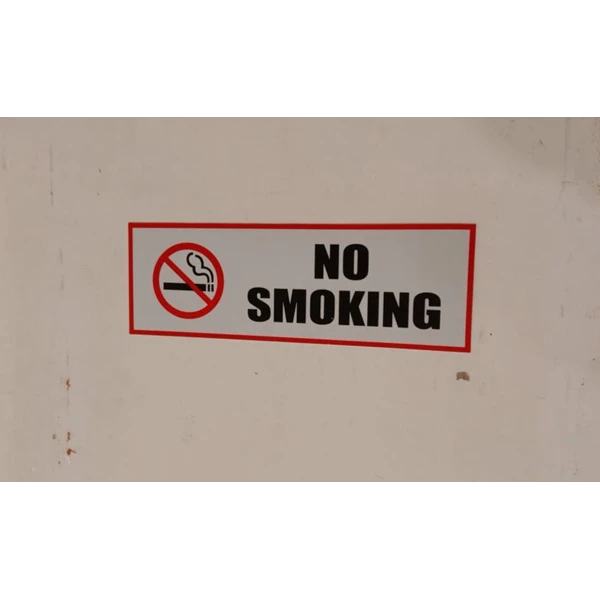 Safety Sign No Smoking 10x30