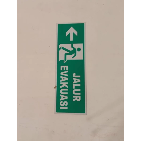 Safety Sign Jalur Evakuasi 10x30