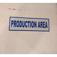 Safety Sign Production Area 20x60