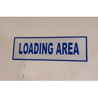Safety Sign Loading Area 20x60