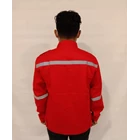 Baju Kemeja Safety Warna Merah 4