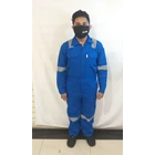 Wearpack Terusan Safety  Warna Biru Pertamina 1