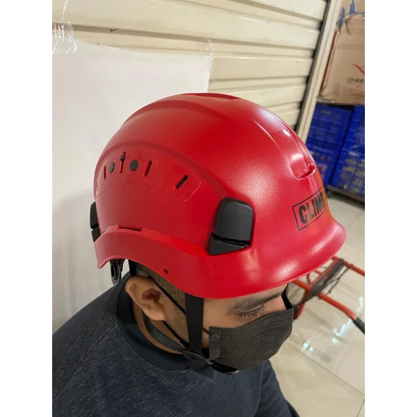 Safety Climbing Helmet CLIMBX Original Red Color